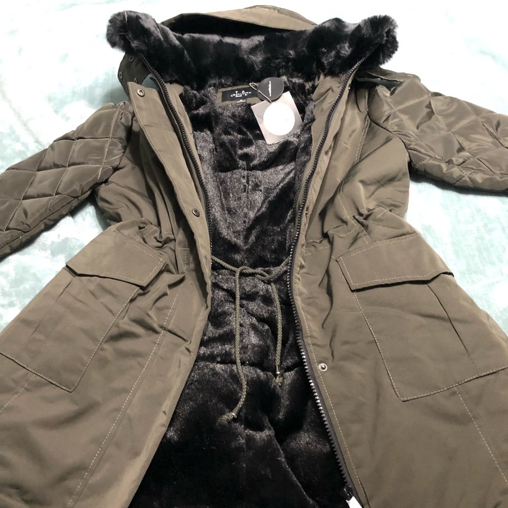 Coalition LA heavyweight quilted arm jacket olive - Picture 12 of 12